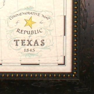 Republic Of Texas Map Framed Large Historical Map Office Decor