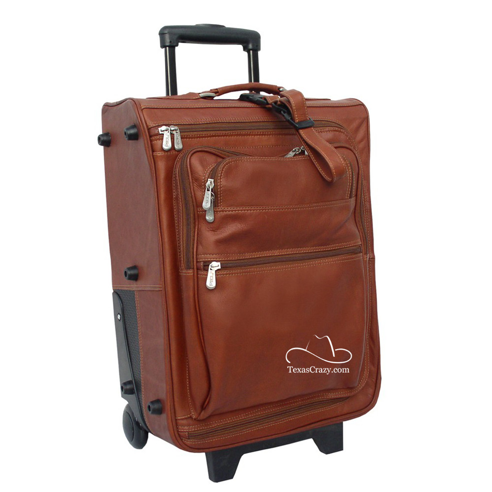 Buy Leather Rolling Travel Suitcase Piel Leather 2021