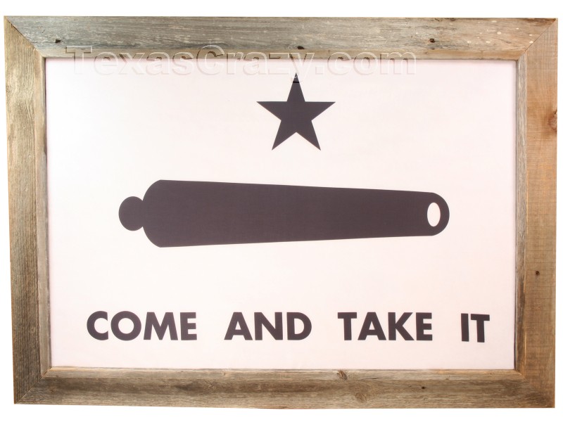 Gonzales Come And Take It Battle Flag Framed