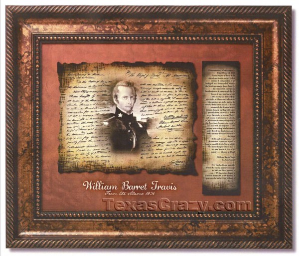 Texas Crazy | travis-letter-framed-f