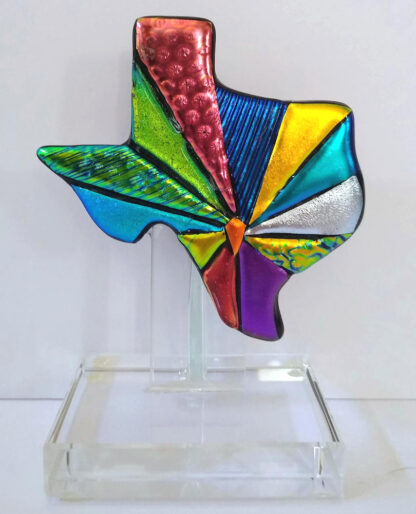 texas starburst art glass sculpture medium san antonio 2