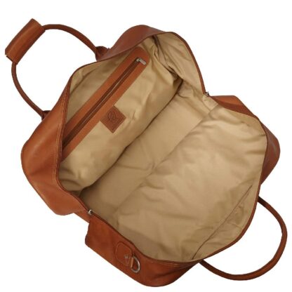 leather duffel carry on 3137 interior