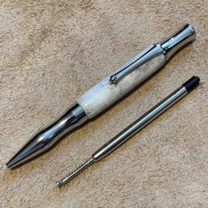 Deer Antler Custom Pen Platinum - Image 3